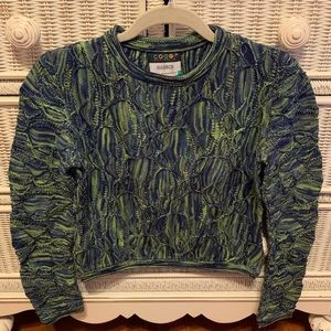 COOGI Vintage Patterned Crewneck Sweater